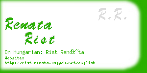 renata rist business card